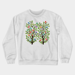 Birds on the tree Crewneck Sweatshirt